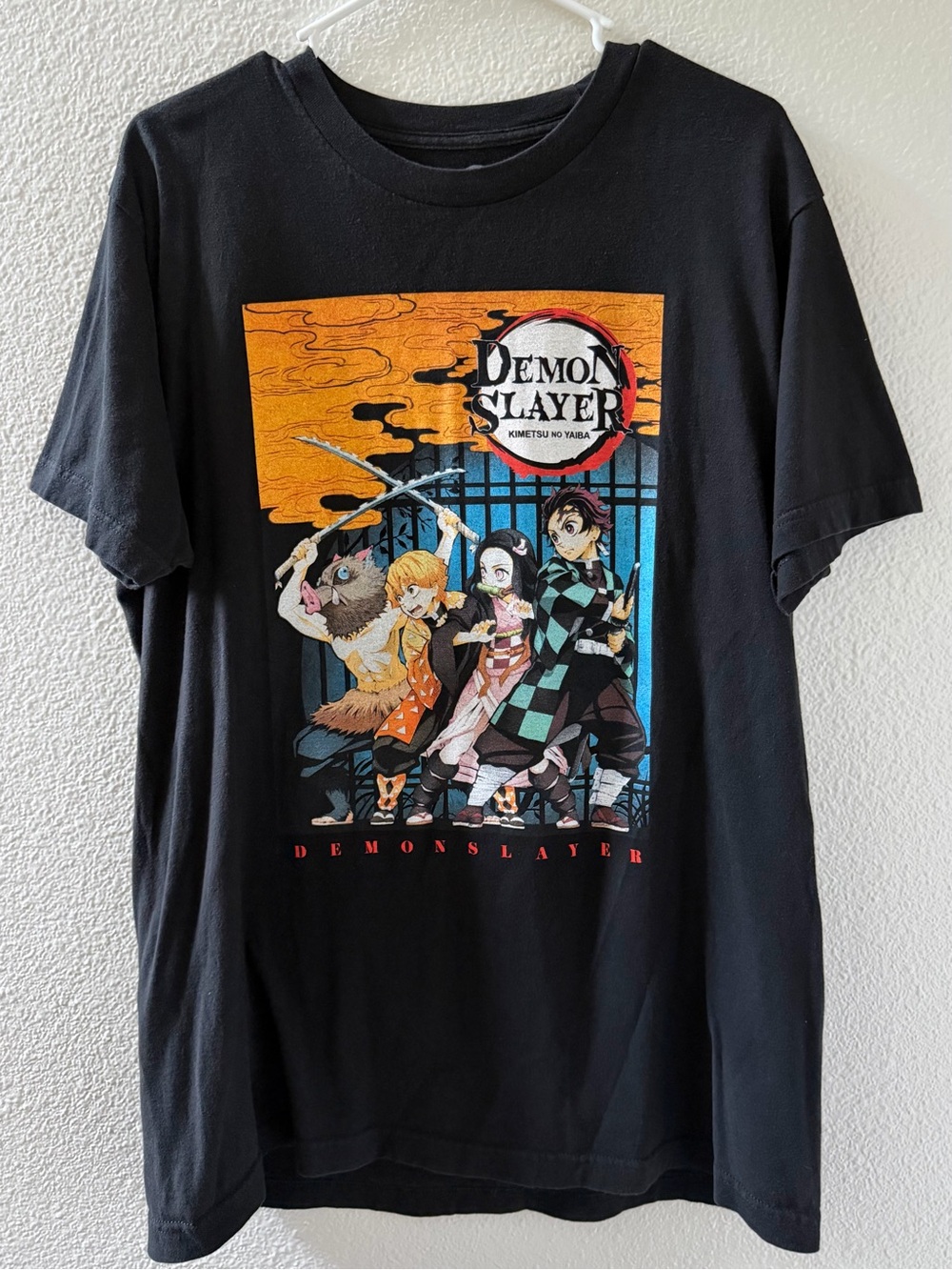 demon slayer anime men’s short sleeve t-shirt